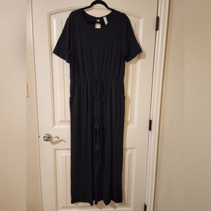 Boutique Drawstring Waist Jumpsuit